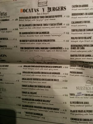 Menu photo 7 Taberna del Volapié Madrid, M