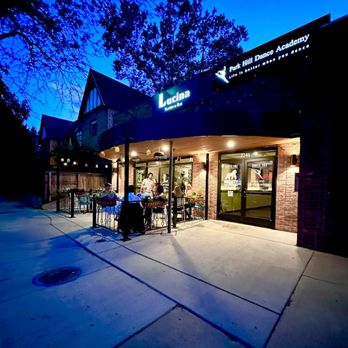 Lucina Eatery & Bar - outside at night - Latin American Near Me - Denver, Colorado