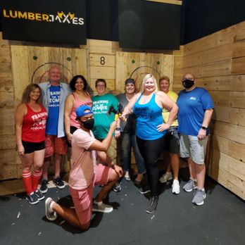 LumberjAxes Axe Throwing - Glendale - Group shoot at Lumberjaxes! Super fun! - Axe Throwing Near Me - Glendale, Arizona LumberjAxes Axe Throwing - Glendale - Group shoot at Lumberjaxes! Super fun! - Axe Throwing Near Me - Glendale, Arizona