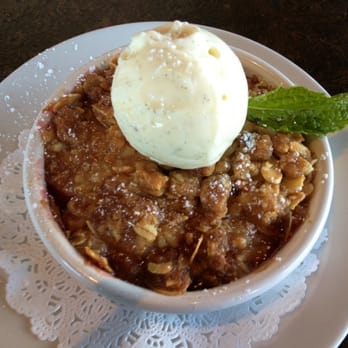 Assemble - Seasonal fruit crisp and vanilla gelato - New American Near Me - Richmond, California Assemble - Seasonal fruit crisp and vanilla gelato - New American Near Me - Richmond, California