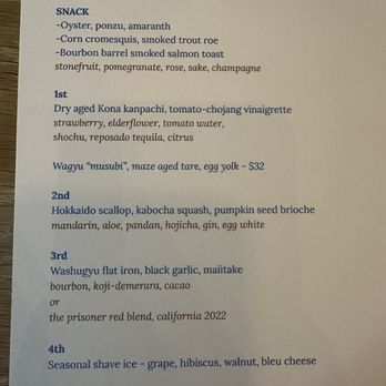 MĀZE - Menu - New American Near Me - Honolulu, Hawaii