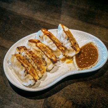 WADAYA - 5pc Gyoza served with their homemade sesame dipping sauce! - Ramen Near Me - Fullerton, California WADAYA - 5pc Gyoza served with their homemade sesame dipping sauce! - Ramen Near Me - Fullerton, California