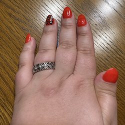 Pink & White Nails & Spa - Dip Powder nails done by Kris. Absolutely in love. This is even my natural nails after 10 weeks of growth with the dip powder!