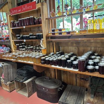 Burnap's Farm Market - jars of jams on shelves - Fruits & Veggies Near Me - Sodus, New York