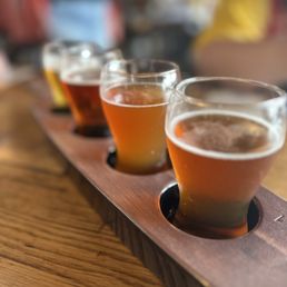 Flight of beers Flight of beers