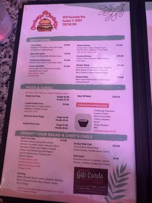 Menu photo 3 Cheeburger Cheeburger Sanibel Island, FL