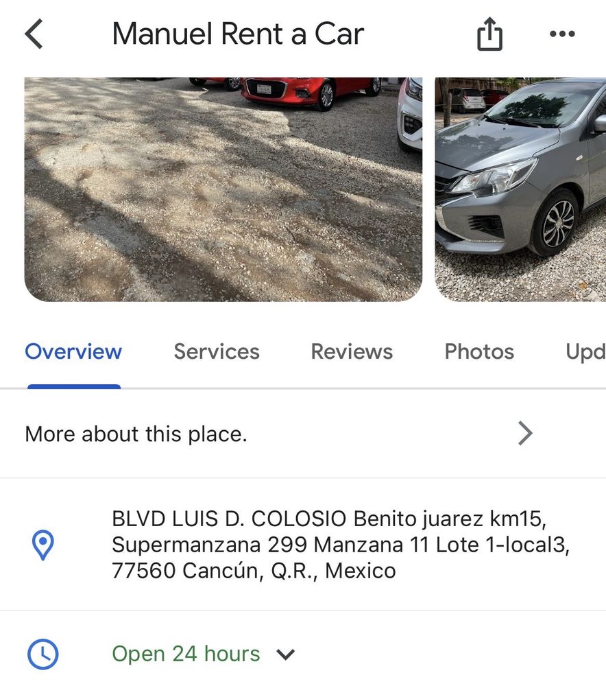 MANUALS CAR RENTAL Blvd Luis D Colosio Benito Juarez, Alfredo V. Bonfil, Quintana Roo, Mexico