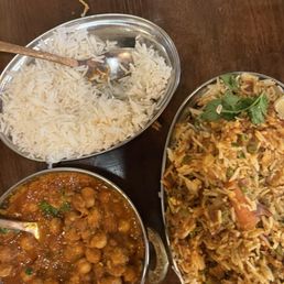 Chana Masala & Veg Biryani Chana Masala & Veg Biryani