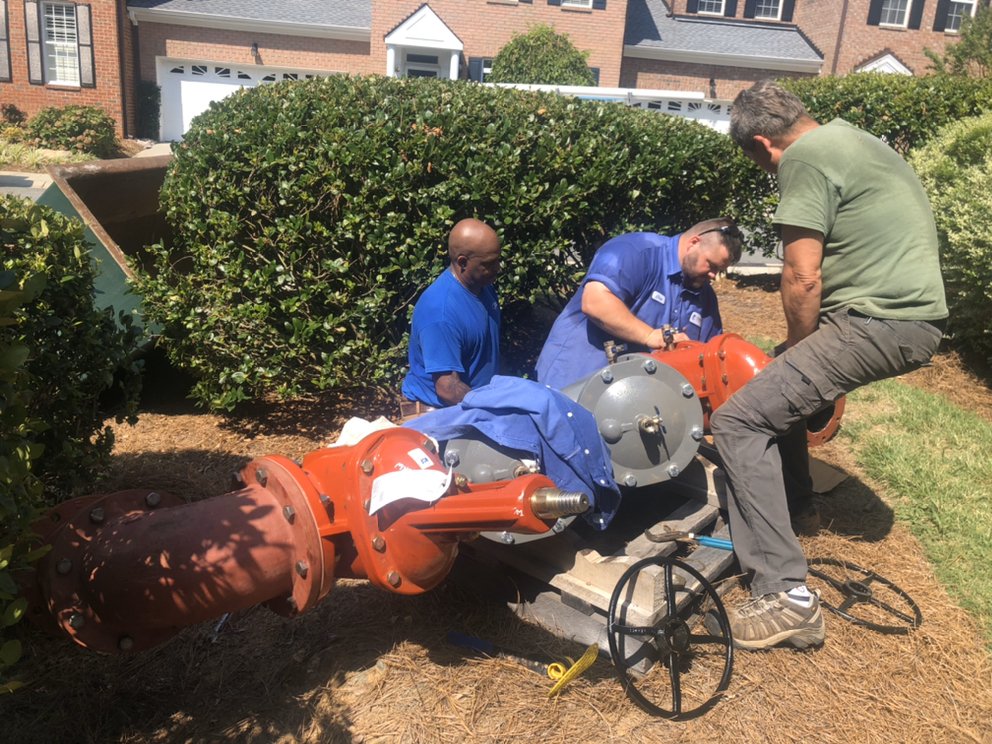 Slide of Plumbing Connection