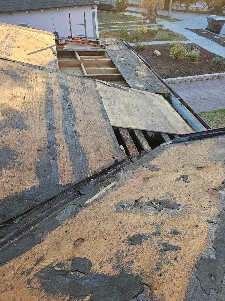 Slide of Roof Replacement