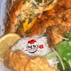 Chef Ke Kitchen - Shrimp, Salmon & rice