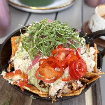 Sugar and Scribe - Blazon Blazin' Chilaquiles Skillet - Bakeries Near Me - La Jolla, California Sugar and Scribe - Blazon Blazin' Chilaquiles Skillet - Bakeries Near Me - La Jolla, California