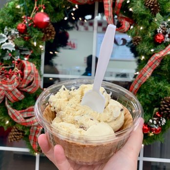 Whitey's Ice Cream - Butter pecan and chocolate chip cookie dough in a fresh waffle bowl - Ice Cream & Frozen Yogurt Near Me - Rock Island, Illinois Whitey's Ice Cream - Butter pecan and chocolate chip cookie dough in a fresh waffle bowl - Ice Cream & Frozen Yogurt Near Me - Rock Island, Illinois