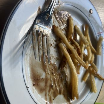 Medium Rare - Eaten plate with only fries - Steakhouses Near Me - Bethesda, Maryland Medium Rare - Eaten plate with only fries - Steakhouses Near Me - Bethesda, Maryland