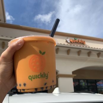 Quickly Boba Tea - Thai milk tea with boba in the chubby size. - Bubble Tea Near Me - Orlando, Florida Quickly Boba Tea - Thai milk tea with boba in the chubby size. - Bubble Tea Near Me - Orlando, Florida