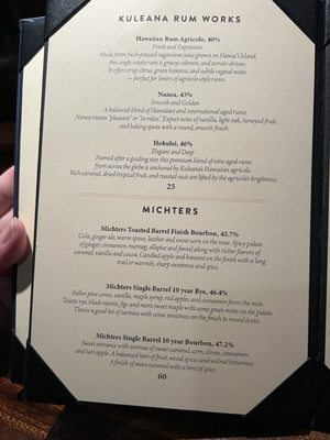 Menu photo 4 Bar Leather Apron Honolulu, HI