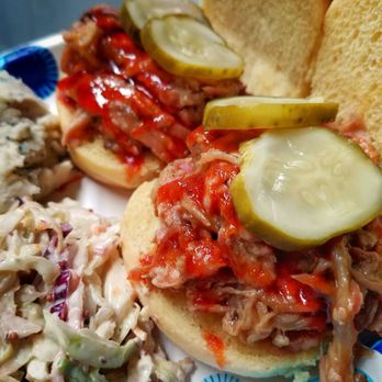 Hometown Bar-B-Que - Look at these delicious pieces of hot and sweet pulled pork heaven. - Barbeque Near Me - Brooklyn, New York