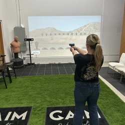 Low Signature Resource Center - Simulator training area. Learn to shoot safely before going out on the range.