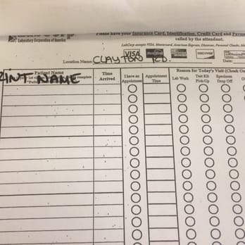 Labcorp - Check the "appointment" circle box if you have an appointment (or you may end up first come/first served by default) - Laboratory Testing Near Me - Concord, California