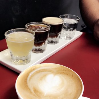 Ground Up Coffee - Vanilla latte and the cold brew sampler! - Coffee & Tea Near Me - Montebello, California