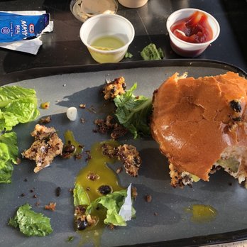 Twisted Root Burger - Chunks of veggie burger that feel out after every bite. Veggie patty was mushy and gross. - Burgers Near Me - Carrollton, Texas Twisted Root Burger - Chunks of veggie burger that feel out after every bite. Veggie patty was mushy and gross. - Burgers Near Me - Carrollton, Texas