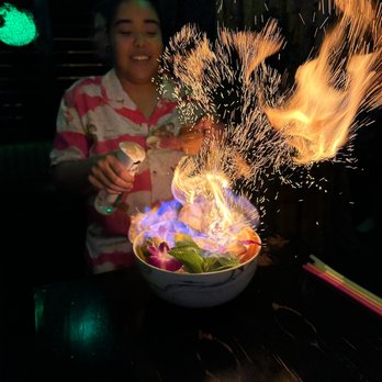 Adrift Tiki Bar - Most dramatic cocktail EVER! - Tiki Bars Near Me - Denver, Colorado Adrift Tiki Bar - Most dramatic cocktail EVER! - Tiki Bars Near Me - Denver, Colorado
