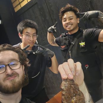 Chubby Cattle - Sean, Lewis (best servers in the game) and a piece of Wagyu Topblade! - Barbeque Near Me - Canoga Park, California Chubby Cattle - Sean, Lewis (best servers in the game) and a piece of Wagyu Topblade! - Barbeque Near Me - Canoga Park, California