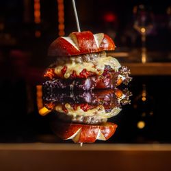 The Banc Restaurant & Shisha Lounge - Cheese Beef Burger.