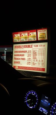 Menu photo 4 In-N-Out Burger Austin, TX