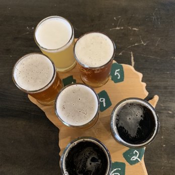Knuth Brewing Company - Our flight! - Coffee & Tea Near Me - Ripon, Wisconsin