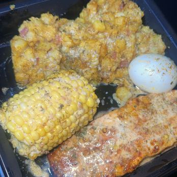 Tiff's Love Butta - Salmon, Potatoes, 1 Corn, 1 Egg - Seafood Near Me - Indianapolis, Indiana Tiff's Love Butta - Salmon, Potatoes, 1 Corn, 1 Egg - Seafood Near Me - Indianapolis, Indiana