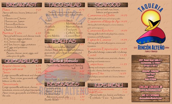Menu photo 6 Taquería Rincón Alteño Sacramento, CA Menu photo 6 Taquería Rincón Alteño Sacramento, CA