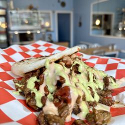 Donde Julio Restaurant- Hartford - Arepa Papa Rellena con Carne