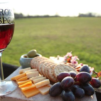 Broken Spoke Winery - This is a sample of our cheese and wine selection, however when served, our cheese trays are a larger size and our glasses are stemless. - Wineries Near Me - Earleville, Maryland