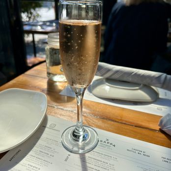 Grappa - Sparkling Rose on a gorgeous day - Mediterranean Near Me - Seattle, Washington