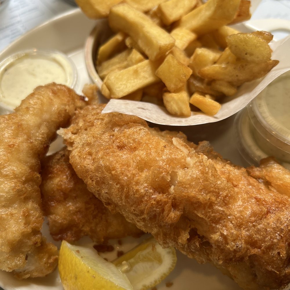 Hake fish n chips