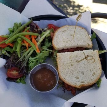 Dunsmuir Brewery Works - BLT with a side salad - New American Near Me - Dunsmuir, California Dunsmuir Brewery Works - BLT with a side salad - New American Near Me - Dunsmuir, California