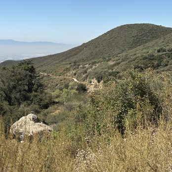 North Etiwanda Preserve - View towards the parking area once you reach the "top" - Hiking Near Me - Rancho Cucamonga, California