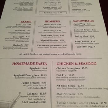 Rizzo's At Rothland - the menu - Italian Near Me - Akron, New York Rizzo's At Rothland - the menu - Italian Near Me - Akron, New York