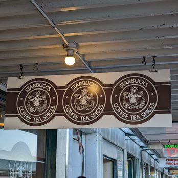 Starbucks - OG Starbucks sign - Coffee & Tea Near Me - Seattle, Washington Starbucks - OG Starbucks sign - Coffee & Tea Near Me - Seattle, Washington