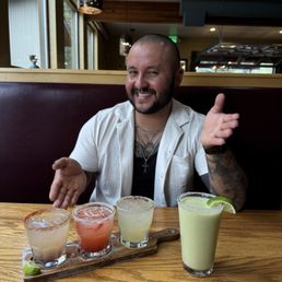 Avocado margarita and the margarita flight