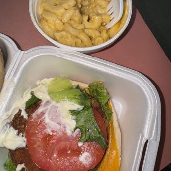 Bryant Seafood Market - Salmon burger and Mac and Cheese - Seafood Markets Near Me - Charlotte, North Carolina Bryant Seafood Market - Salmon burger and Mac and Cheese - Seafood Markets Near Me - Charlotte, North Carolina