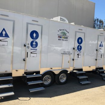 Royal Flush - This is our shower / restroom trailer which is 4 restrooms which 2 of the rooms includ showers. - Portable Toilet Services Near Me - Moorpark, California