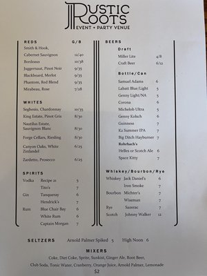 Menu photo 1 Rustic Roots Spencerport, NY