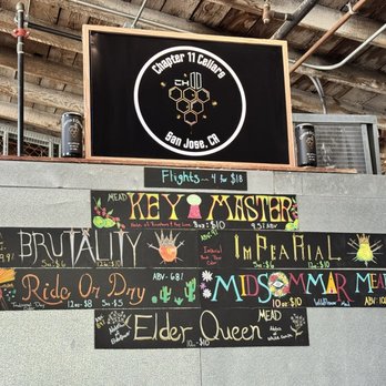 Ch11 Cellars - Drink menu for what they have for the day - Cideries Near Me - San Jose, California