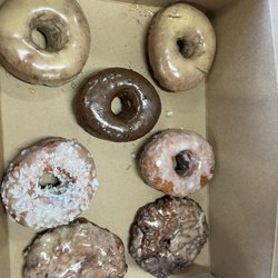 Chat Chat Boba - Maple, chocolate, coconut, lemon and apple fritters. All delicious!