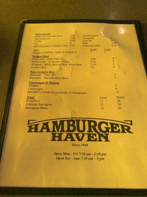 Menu photo 1 Hamburger Haven San Francisco, CA Menu photo 1 Hamburger Haven San Francisco, CA