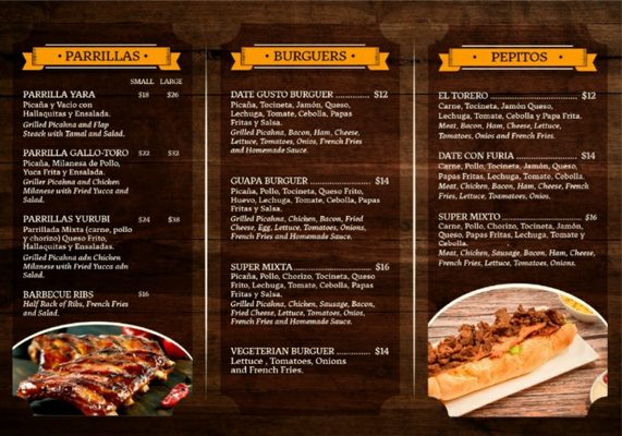Menu photo 2 Brasas d' Yurubi Dania Beach, FL Menu photo 2 Brasas d' Yurubi Dania Beach, FL