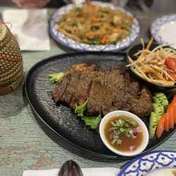 Kacha Thai Market - A12 Crying Tiger COMBO and N3 Drunken Noodle