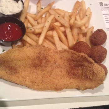 Addison Improv - Fish platter (I only liked the hush puppies) - Comedy Clubs Near Me - Dallas, Texas